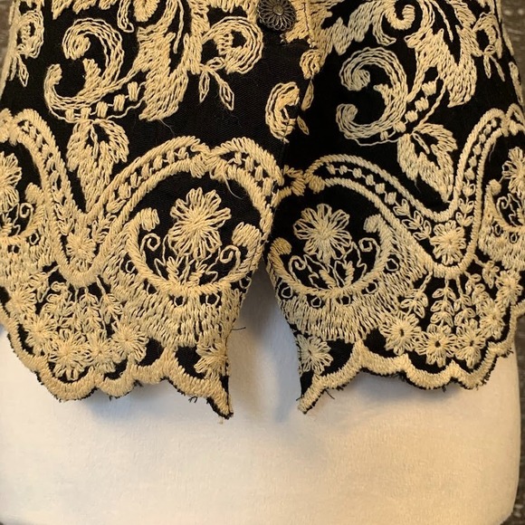 Vintage Casual Corner Floral Embroidered Vest Boho Cottagecore Women's M - Picture 7 of 13